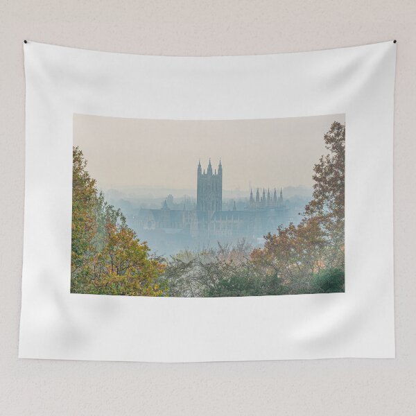 Item preview, Niebla de la Catedral de Canterbury a través de los árboles designed and sold by rogerstanger.