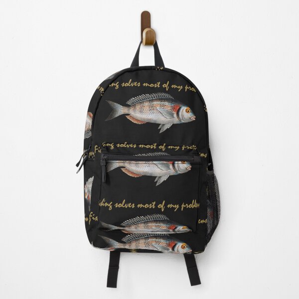 Item preview, fishing solves my problems designed and sold by ELEGANZZIA.