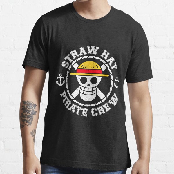 Équipage de chapeau de paille T-shirt essentiel