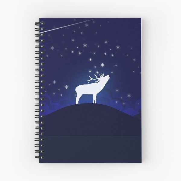 Item preview, starry night and reindeer, Christmas costume watercolor flat design with the mountain landscape. iPhone or Samsung phone Case & Cover designed and sold by RoManSmArt.
