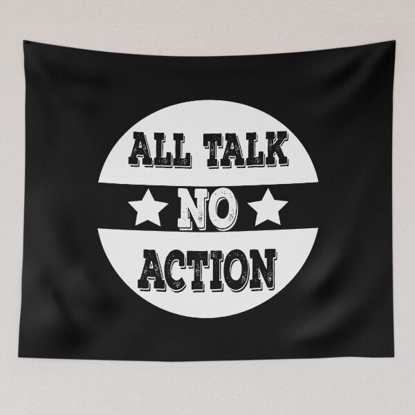 Item preview, All Talk No Action Vintage Design designed and sold by vineeth.