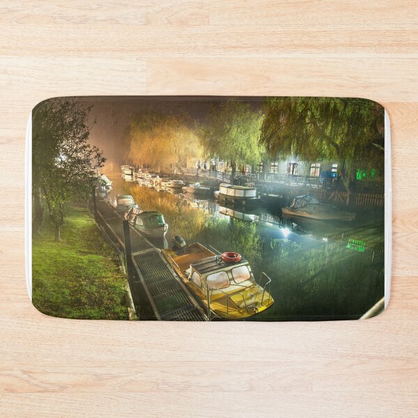 Item preview, Grove Ferry at night in mist river stour designed and sold by rogerstanger.