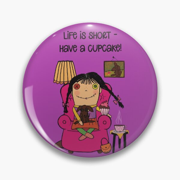 Item preview, Life is short - have a cupcake, rugdoll Optimistic Olive enjoys a cupcake during quarantine designed and sold by marina63.