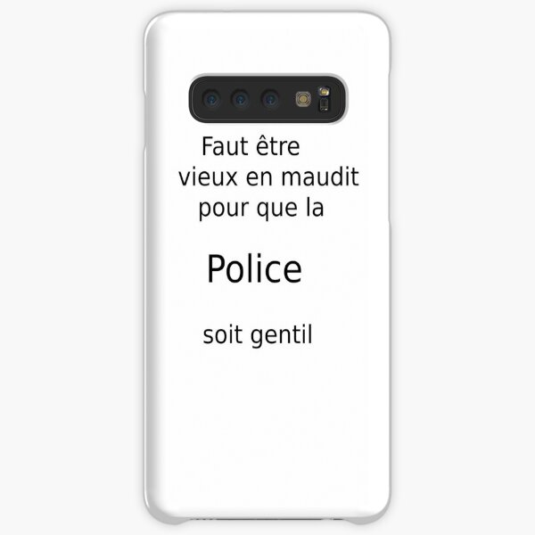 Coques De Telephone Sur Le Theme La Police Fun Redbubble