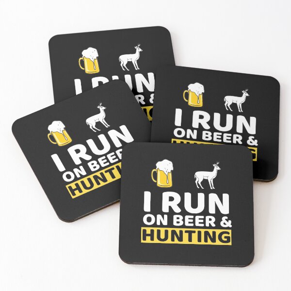 Item preview, I Run On Beer & Hunting designed and sold by bifkee19.