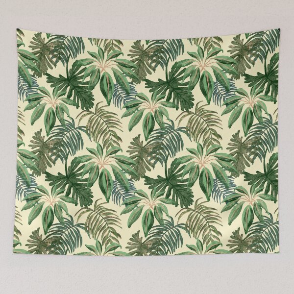 Item preview, Tropical flora palm leaves watercolor flat design. iPhone or Samsung phone Case & Cover designed and sold by RoManSmArt.
