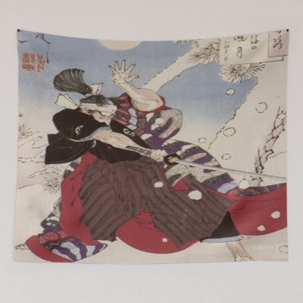 Item preview, Japanese Samurai Fighting Snow designed and sold by Ygdrzil.