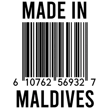 Artwork thumbnail, Made In Maldives by RandomStuffShop
