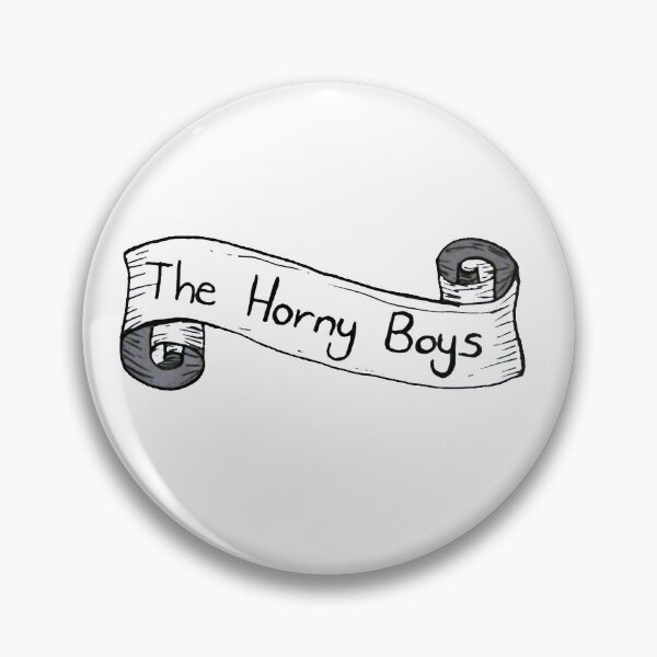 Item preview, The Horny Boys Banner Unsolved Inspired Sticker Print designed and sold by veeebles.