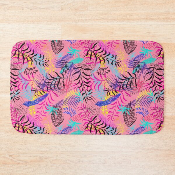 Item preview, Pink colorful Tropical flora palm leaves watercolor flat design. iPhone or Samsung phone Case & Cover designed and sold by RoManSmArt.