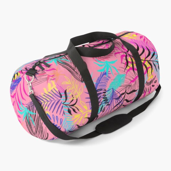 Aperçu de l'œuvre Rose coloré flore tropicale feuilles de palmier aquarelle design plat. Coque et amp;amp;amp; Couverture créée et vendue par RoManSmArt.