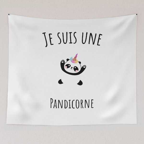 Item preview, I'm a pandicorn, unicorn panda designed and sold by Curlyhaire.
