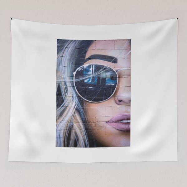 Item preview, alternative girl graffiti wall art designed and sold by AnthonyVdV.