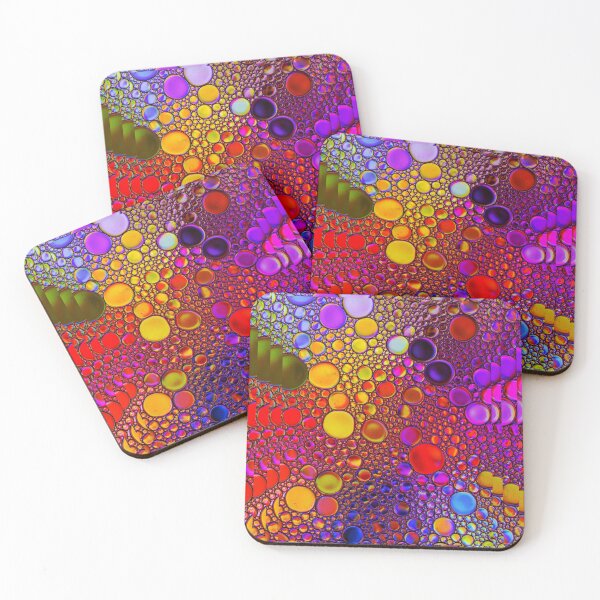 Item preview, Abstract Optical Illusion Rainbow Dots Pattern Print designed and sold by Mary Riley.