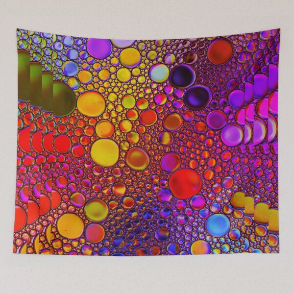 Item preview, Abstract Optical Illusion Rainbow Dots Pattern Print designed and sold by Mary Riley.