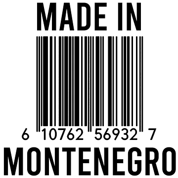 Artwork thumbnail, Made In Montenegro by RandomStuffShop