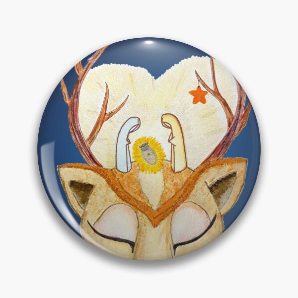 Item preview, The reindeer at the nativity (Christmas spirit card series) designed and sold by Joie-et-Poesie.
