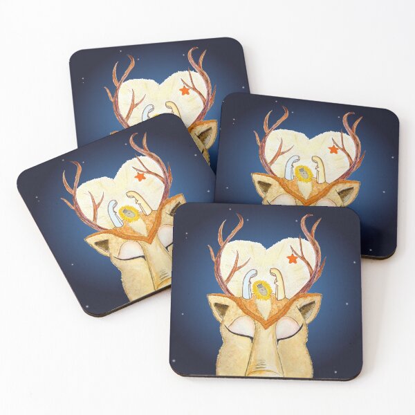 Item preview, The reindeer at the nativity (Christmas spirit card series) designed and sold by Joie-et-Poesie.