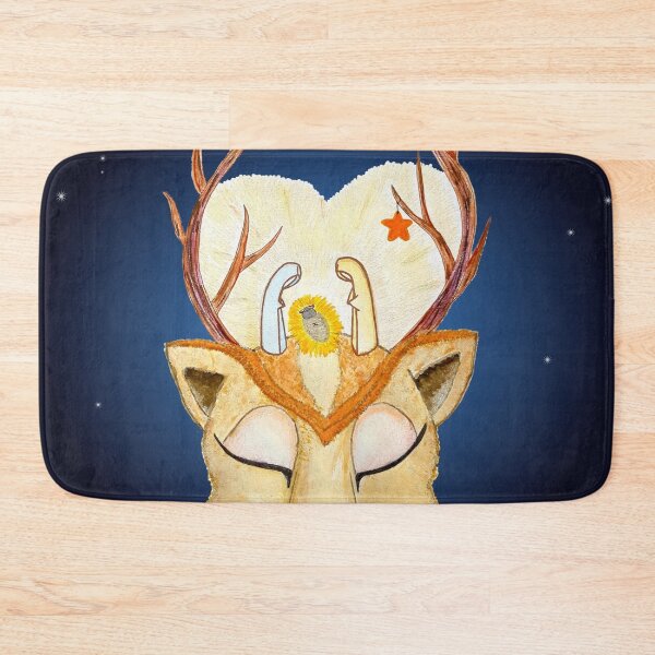 Item preview, The reindeer at the nativity (Christmas spirit card series) designed and sold by Joie-et-Poesie.