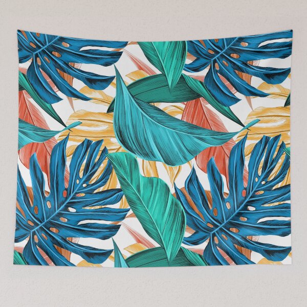 Item preview, Tropical flora palm leaves watercolor flat design. iPhone or Samsung phone Case & Cover designed and sold by RoManSmArt.