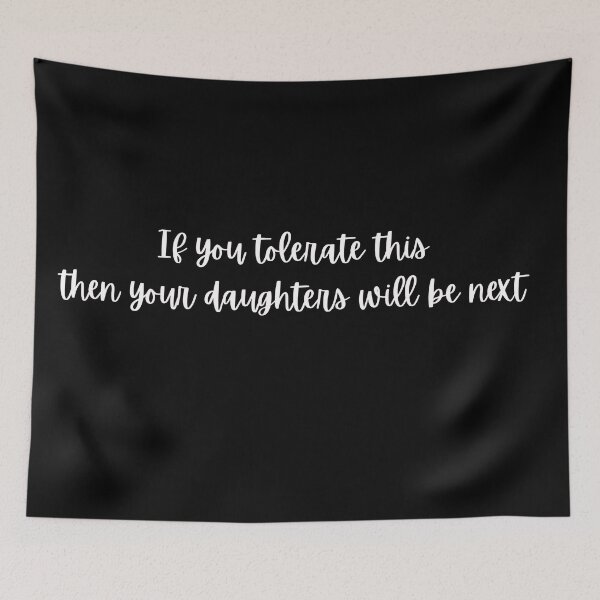 Item preview, Powerful Feminist Slogan Black and White designed and sold by Dani Mullins.