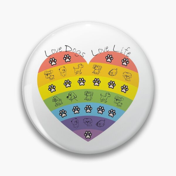 Artikelvorschau, Liebeshunde, Liebesleben - Ein ideales Geschenk von niedlichen Hunden in einem Regenbogenherz. entworfen und verkauft von Drawing-Dolphin.