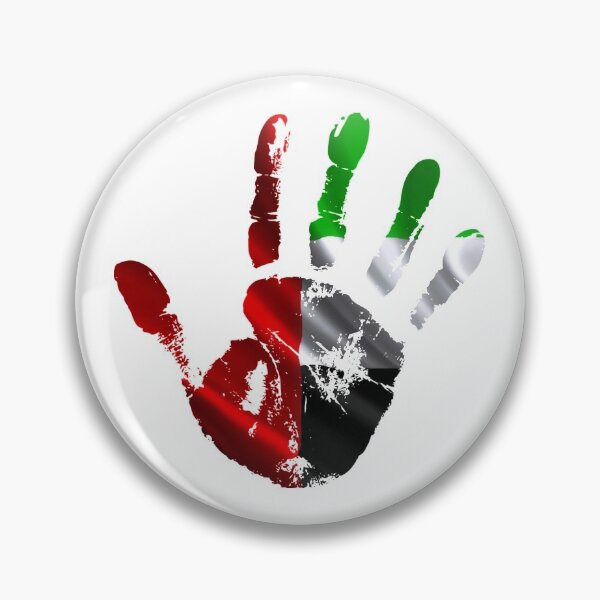 Item preview, Emirates Flag Handprint Stylish Design designed and sold by ArabCorner.
