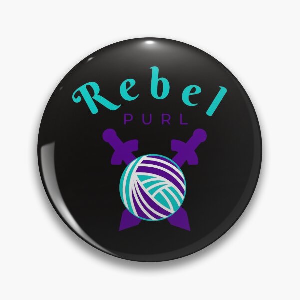Item preview, Rebel Purl Logo, Black Background designed and sold by Rebel Purl.