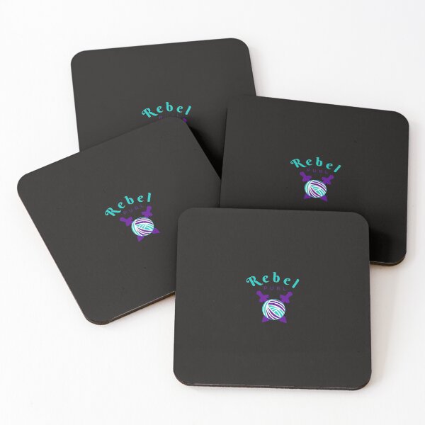 Item preview, Rebel Purl Logo, Black Background designed and sold by Rebel Purl.
