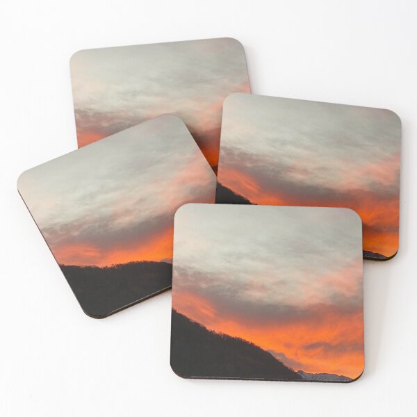 Item preview, fiery sky on the mountain designed and sold by AHELENE.