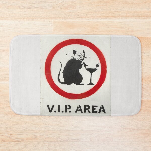 Item preview, Banksy Vip Area Sign Rat With Cocktail designed and sold by WE-ARE-BANKSY.