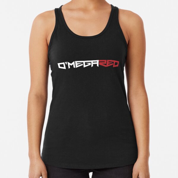 O'Mega Red 2 - Rock Star Logo Racerback Tank Top