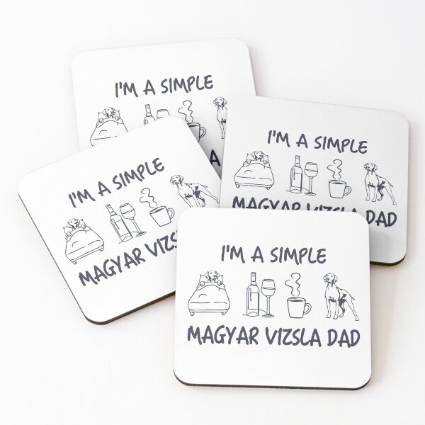 Item preview, I'm A Simple Vizsla DAD Love Wine Coffee Vizsla designed and sold by SiRaGeckoDesign.