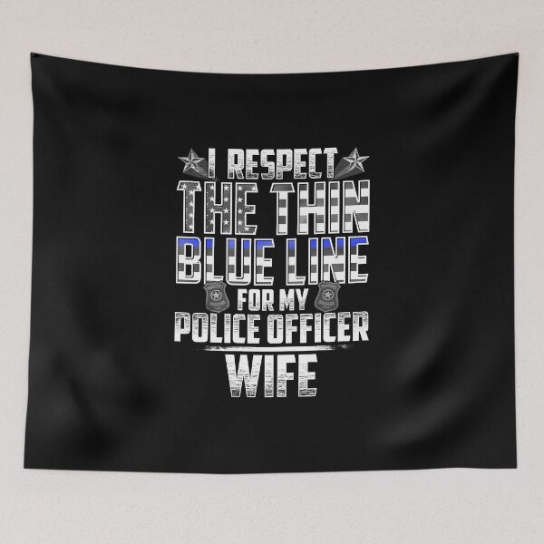 Item preview, Wife Police Officer Thin Blue Line designed and sold by wheedesign.