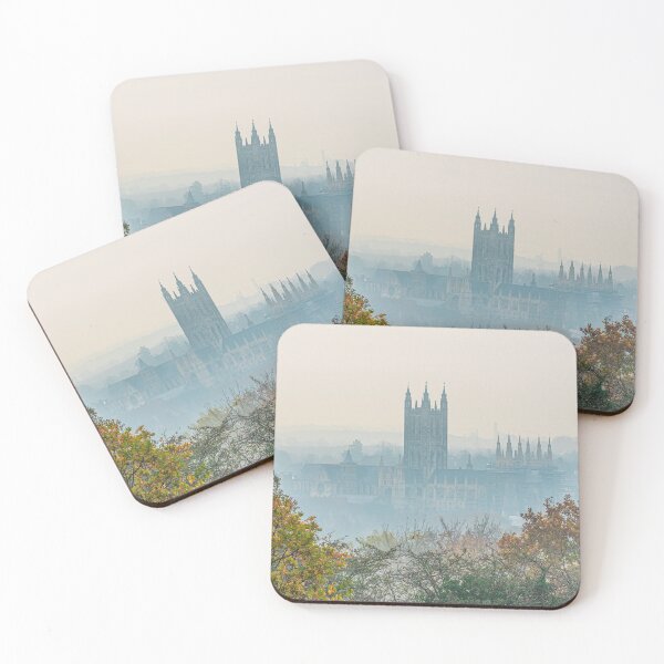 Item preview, Niebla de la Catedral de Canterbury a través de los árboles designed and sold by rogerstanger.