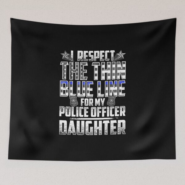 Item preview, Daughter Police Officer Thin Blue Line designed and sold by wheedesign.