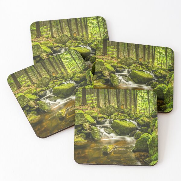 Item preview, Romantic stream in the green forest designed and sold by PhotoLux.