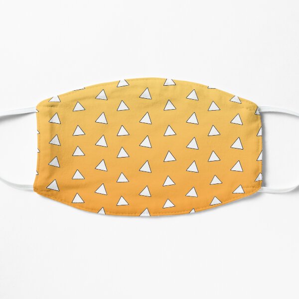 Demon Slayer Zenitsu Haori Pattern Flat Mask
