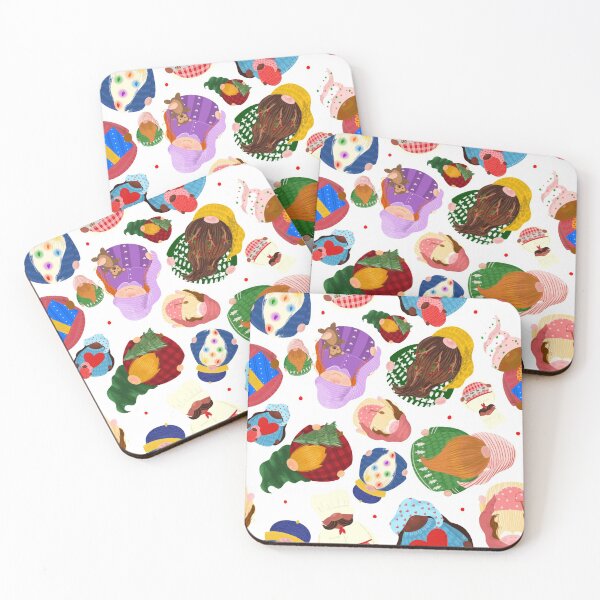 Item preview, Cute Holiday Gnomes Repeating Pattern  designed and sold by MCIllustration.