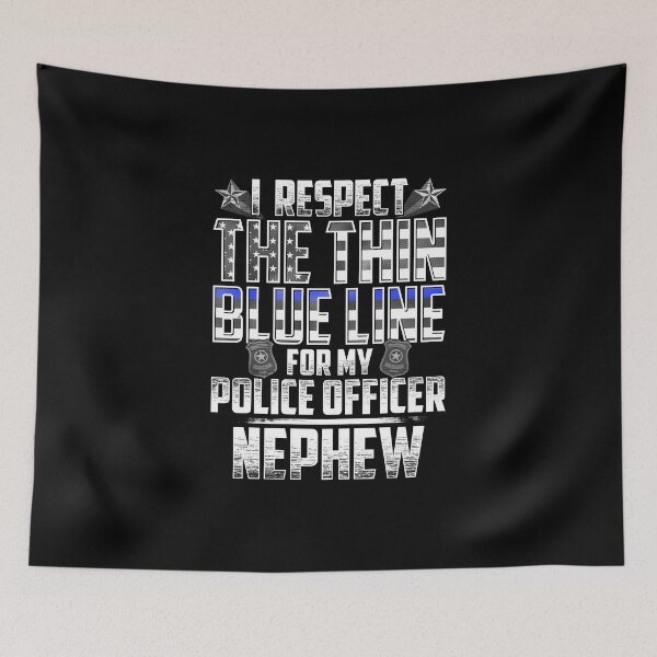 Item preview, Nephew Police Officer Thin Blue Line designed and sold by wheedesign.