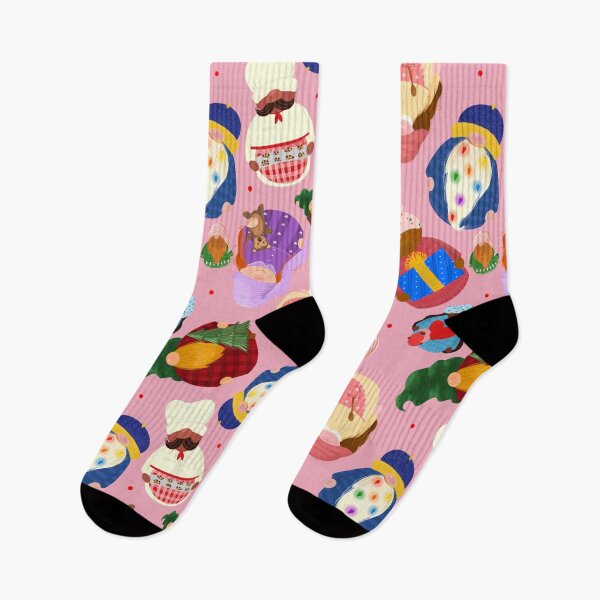 Item preview, Cute Holiday Gnomes Repeating Pattern  designed and sold by MCIllustration.
