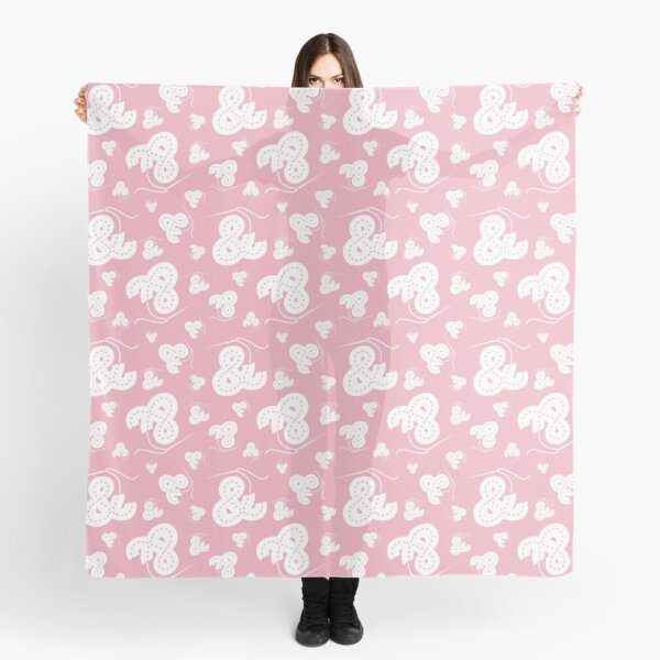 Stitched Ampersand - Light Pink Scarf