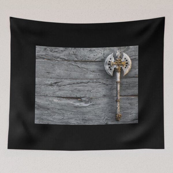 Item preview, Viking War Axe Against Silver Wood  designed and sold by Orkneyology.
