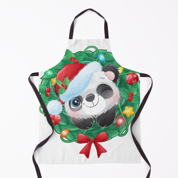 Item preview, Panda Christmas Wreath designed and sold by stargazerdesign.