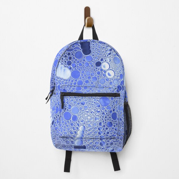 Item preview, Blue And White Bubbles Abstract Optical Illusion Print designed and sold by Mary Riley.