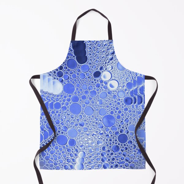 Item preview, Blue And White Bubbles Abstract Optical Illusion Print designed and sold by Mary Riley.