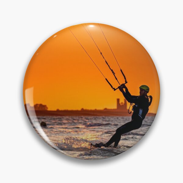 Item preview, Kitesurfing Reculver Sunset designed and sold by rogerstanger.
