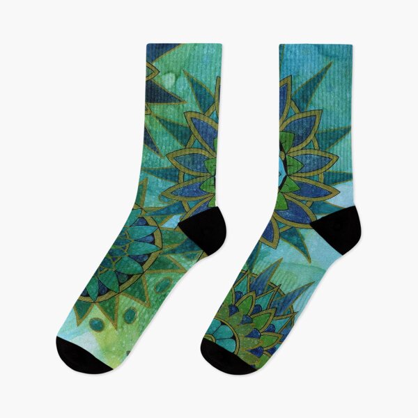 Item preview, Mandals in Blues and Greens designed and sold by Kelly Ryan Rhoades.