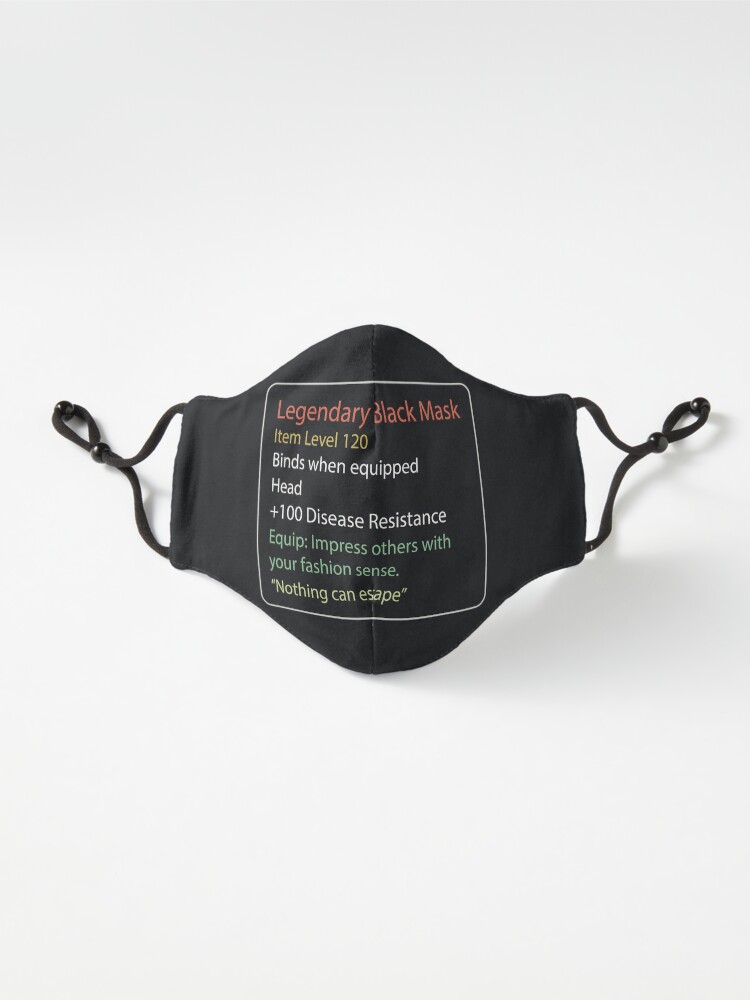 Alternate view of Legendary Black Mask Mask