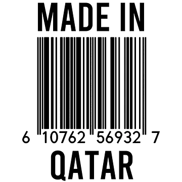 Artwork thumbnail, Made In Qatar by RandomStuffShop